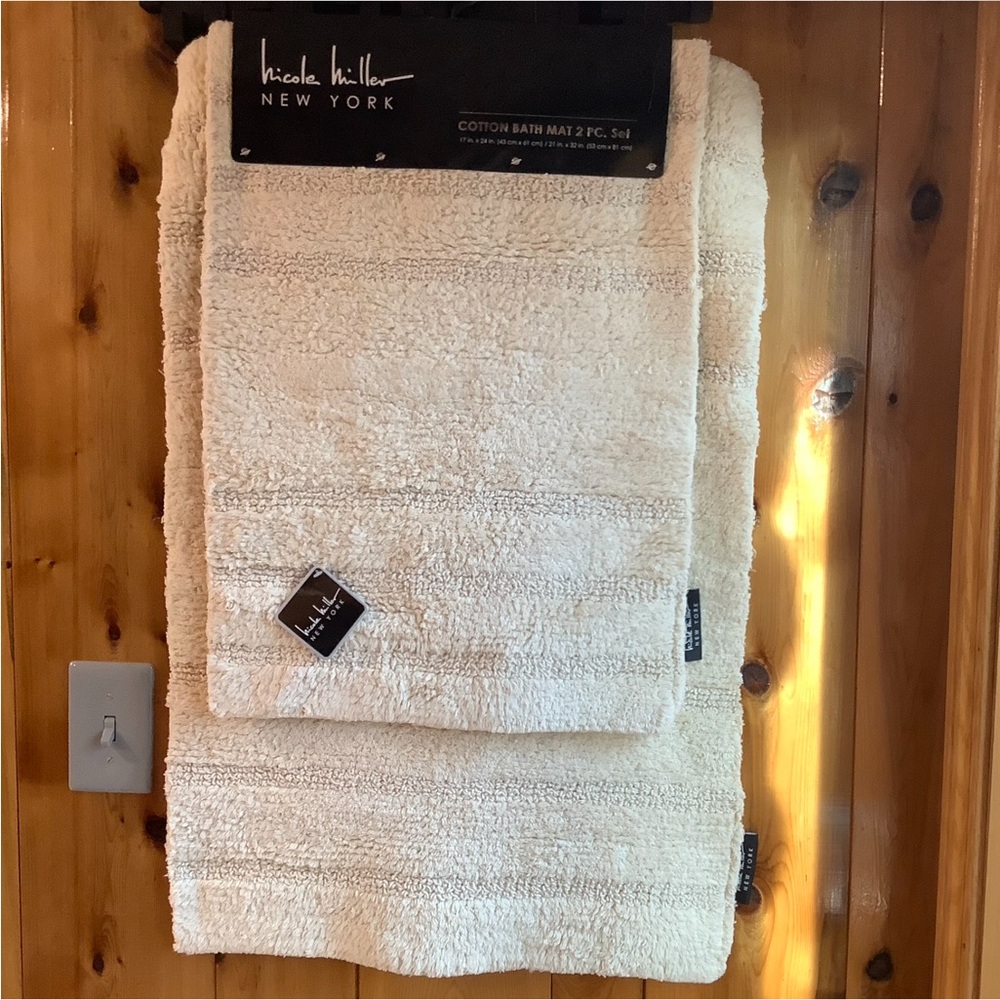 Nicole Miller 2Pc Cotton Bath Mat